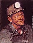 Norman Rockwell Mine America's Coal painting